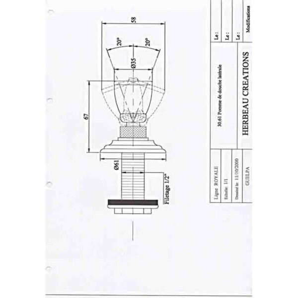 Herbeau duschmunstycke