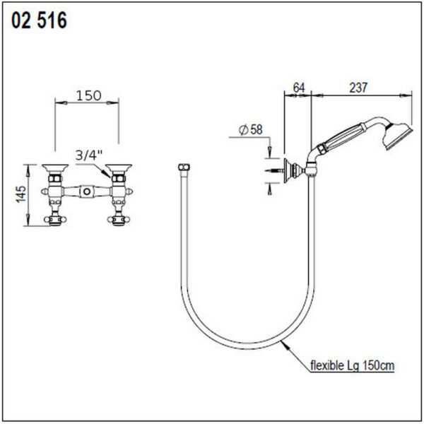Måttuppgifter Horus Eloise 02.516 Måttuppgifter Horus Eloise 02.516