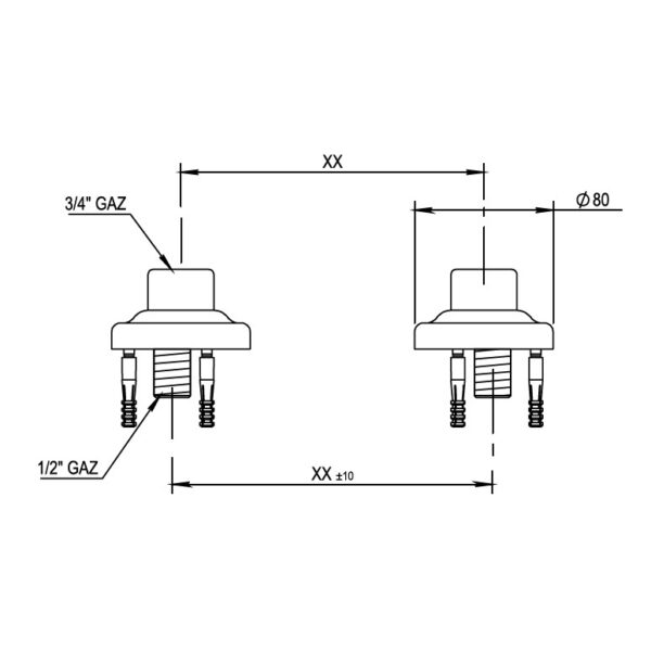 00.496 golvfästen mått
