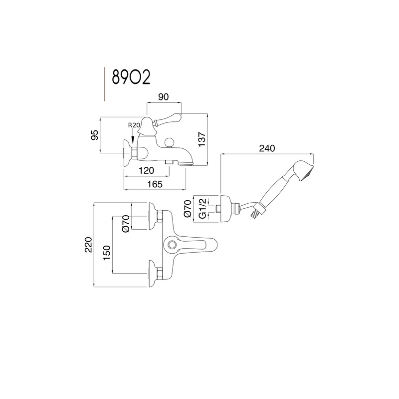 Måttuppgifter Maya 8902