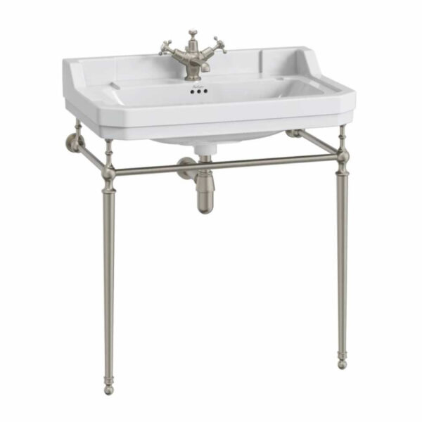 Edwardian 80 cm med borstad nickel metallställning