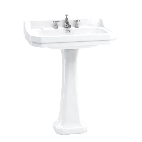 Edwardian 80 cm tvättställ med tre blandarhål