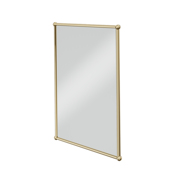 Burlington spegel med kantig ram, guld