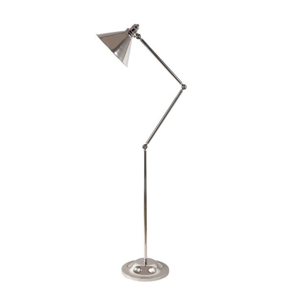 Provence golvlampa blank nickel