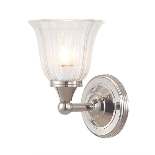 Truro/A badrumslampa blank nickel