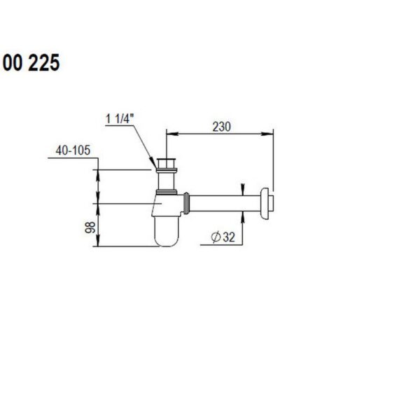 Horus vattenlås 00.225 Horus vattenlås 00.225