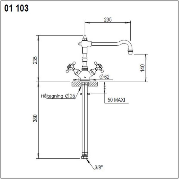 Julia köksblandare 01.103