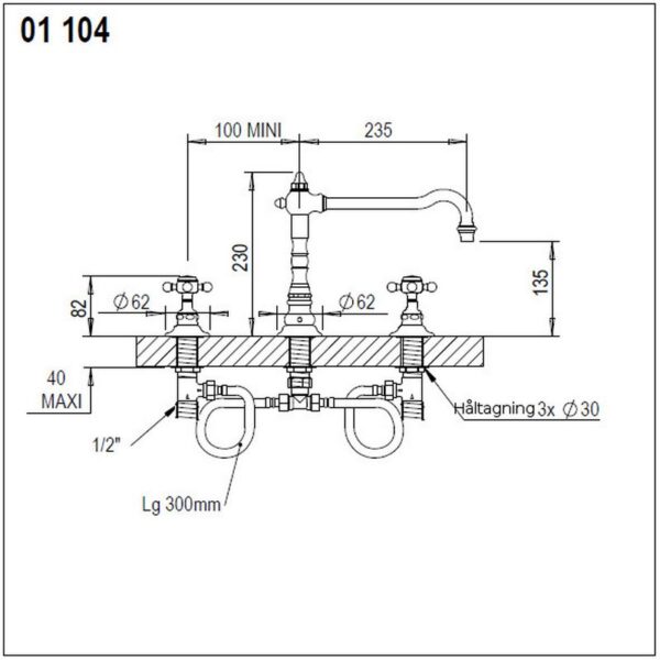 Julia köksblandare 01.104