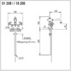 Tvättställsblandare 01.208 / 19.208