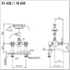 Badkarsblandare 01.435 / 19.435