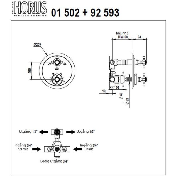 Julia inbyggnadstermostat 01.502