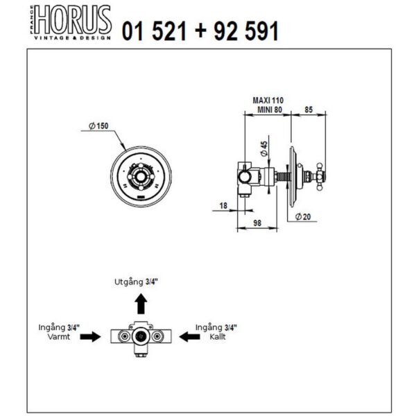 Julia inbyggnadstermostat 01.521