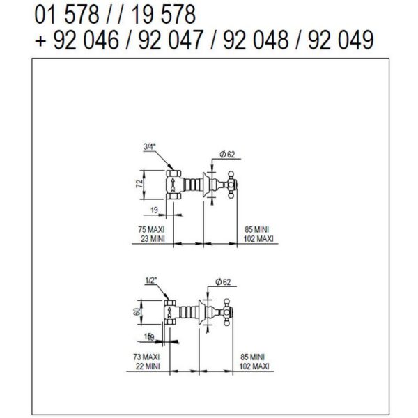 Julia ventil eller omkastare 01.578