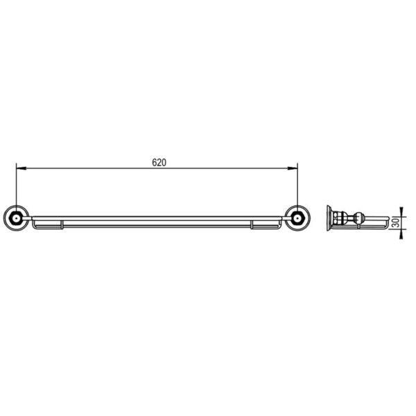 Montmartre glashylla 07.603 mått