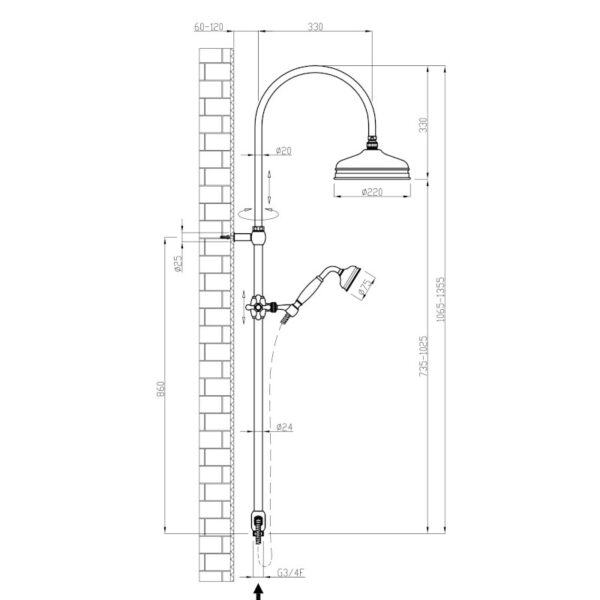 Maxima Classic duschset