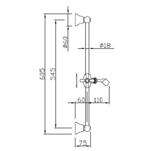 Classic duschstång 71000
