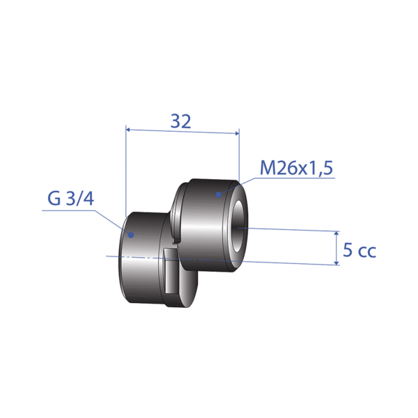 Excenterkoppling blandare 150 c/c Excenterkoppling blandare 150 c/c