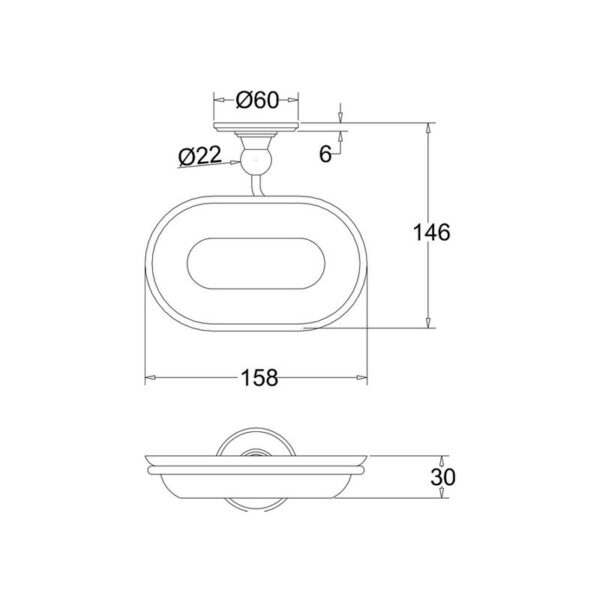 Burlington tvålkopp BUR-A1CHR Burlington tvålkopp BUR-A1CHR