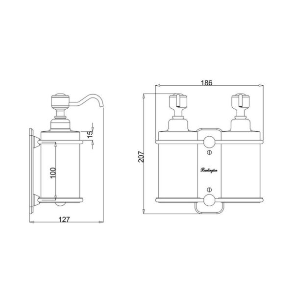 Burlington tvålpump BUR-A20CHR