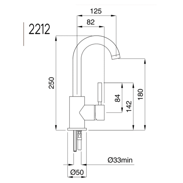 Kobuk tvättställsblandare 2212