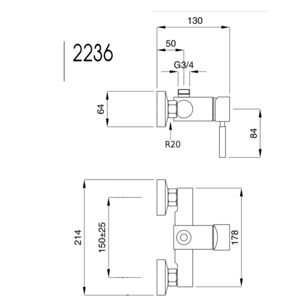 Kobuk duschblandare 2236