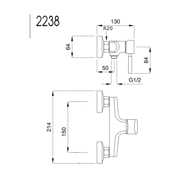 Kobuk duschblandare 2238
