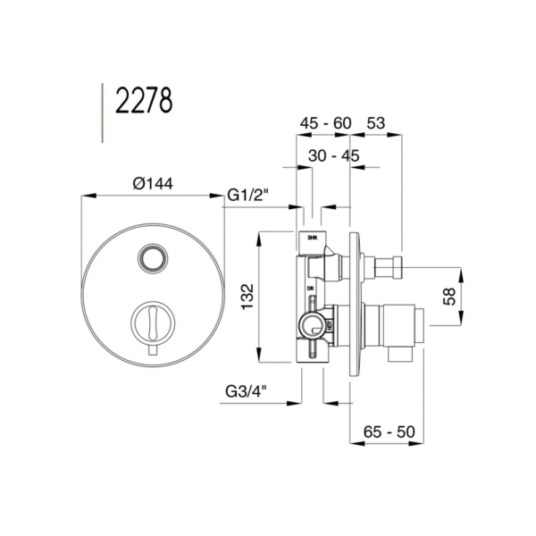 Kobuk inbyggnadstermostat 2278 Kobuk inbyggnadstermostat 2278