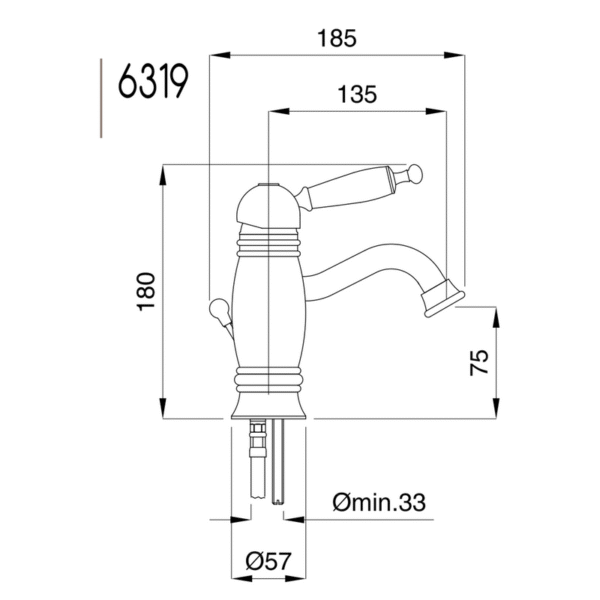 Oxford tvättställsblandare 6319