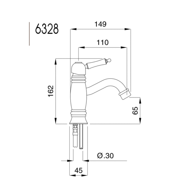Oxford tvättställsblandare 6328