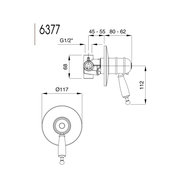 Oxford inbyggnadsblandare 6377 Oxford inbyggnadsblandare 6377