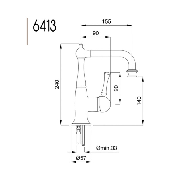 Denver tvättställsblandare 6413