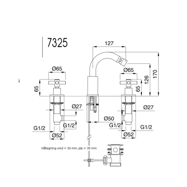 Rodos bidéblandare 7325 Rodos bidéblandare 7325