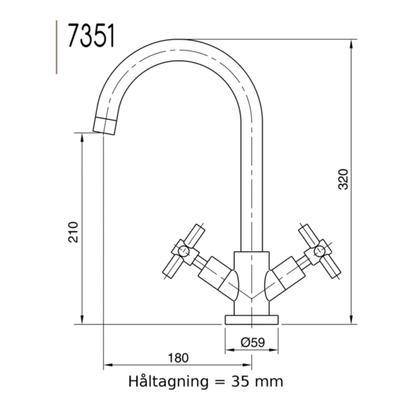 Rodos köksblandare 7351
