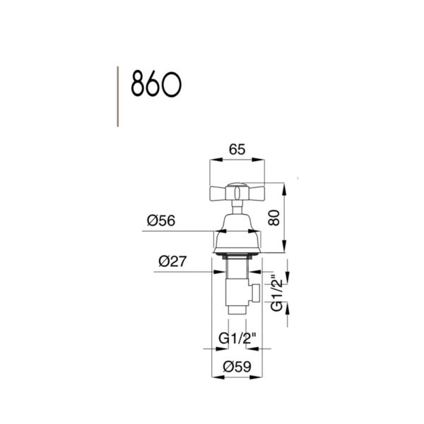 Princeton diskmaskinsventil 860