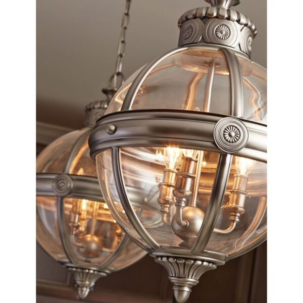 Adams kökslampa antik nickel