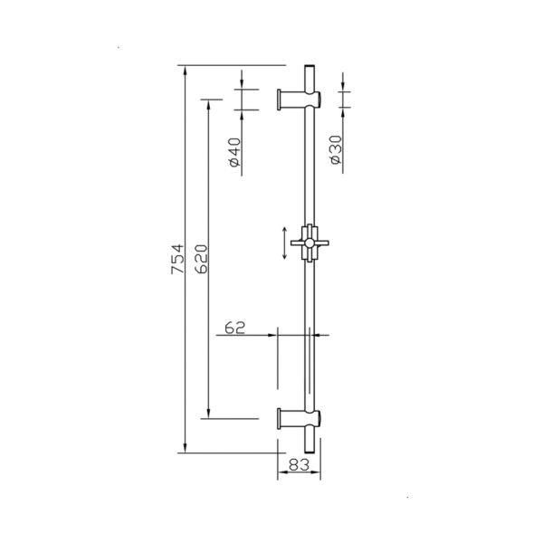Trend duschstång 73020