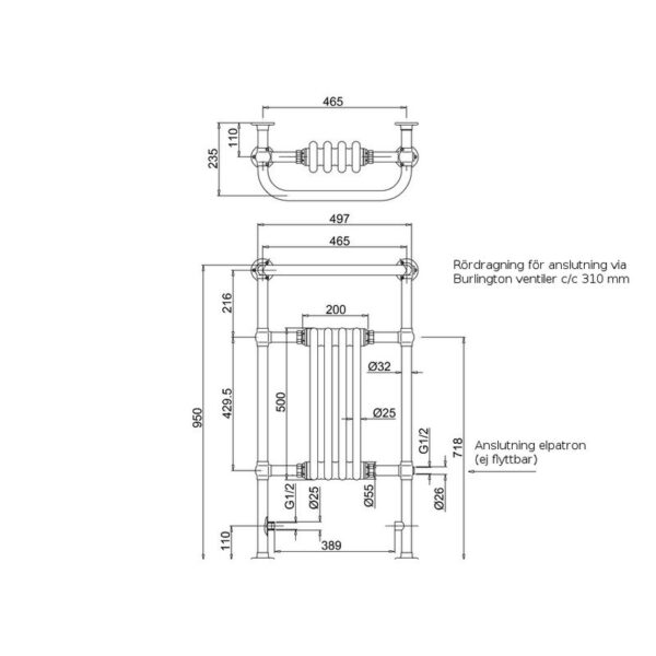 Bloomsbury handdukstork BUR-R2CHR