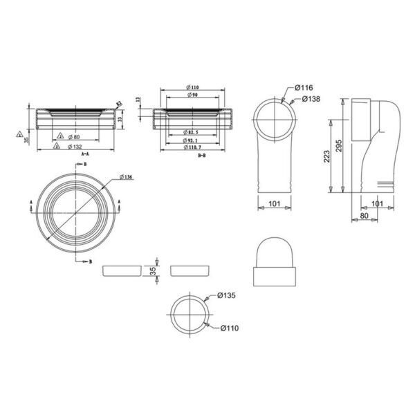 C26 Porslinsvinkel mått