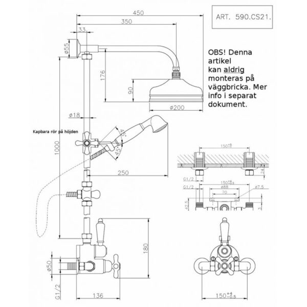 Croisette duschset 590 Croisette duschset 590