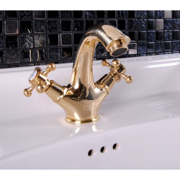 Lady tvättställsblandare 934 obehandlad mässing