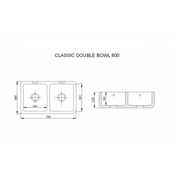 Shaws Classic Double 800 porslinsho Shaws Classic Double 800 porslinsho