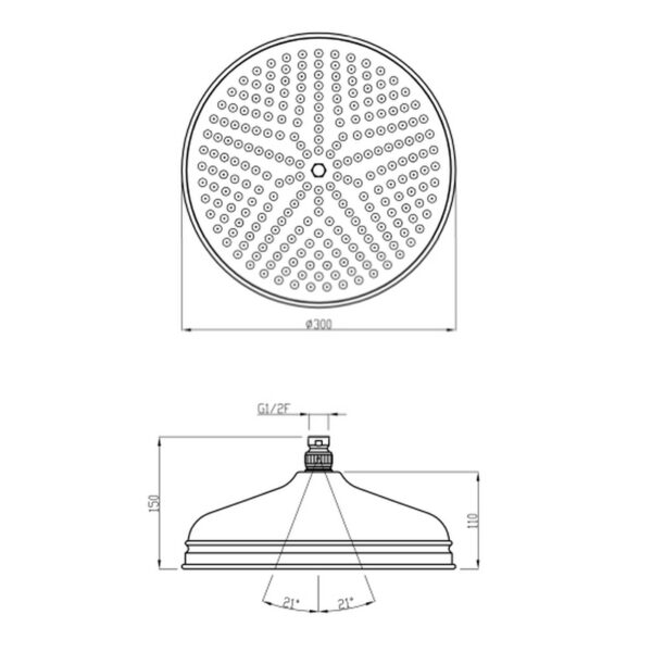 Classic duschsil 30 cm Classic duschsil 30 cm