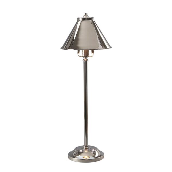 Provence bordslampa blank nickel