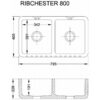 Shaws Ribchester 800 porslinho Shaws Ribchester 800 porslinho