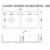 Shaws Classic Shaker 1000 porslinsho Shaws Classic Shaker 1000 porslinsho