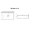 Shaws Classic Shaker 760/800 mått