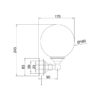 Burlington lampa BUR-T50CHR