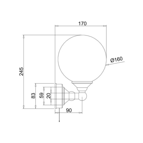 Burlington lampa BUR-T50CHR