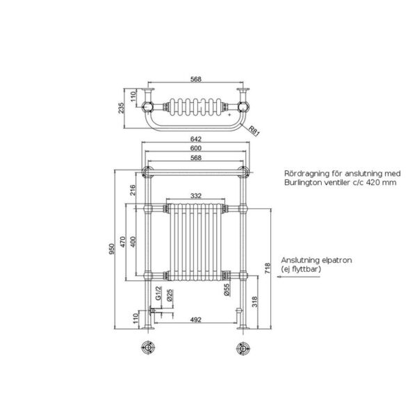 Trafalgar handdukstork BUR-R1CHR