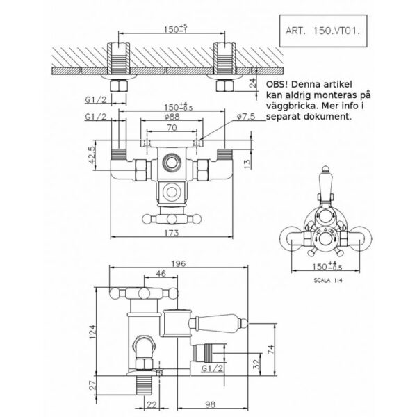 Victorian 150 duschtermostat